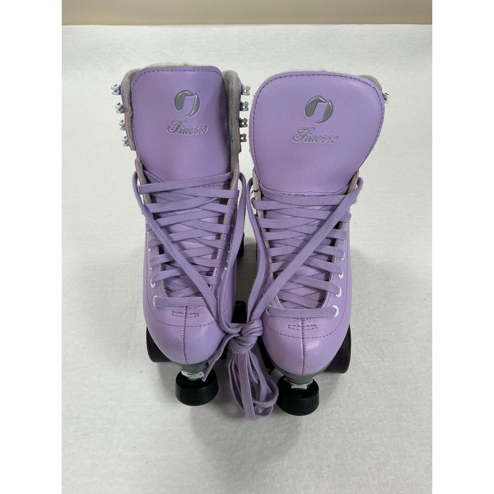 Jackson Finesse Roller Skates Lilac Purple Quad Skates Atom Pulse Wheels Size 6